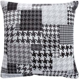 Koristetyyny Home4You HOLLY 45x45 cm, musta ja valkoinen, harmaa