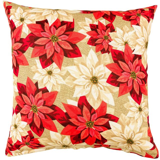 Pillow CHRISTMAS NEW 45x45cm, poinsettias
