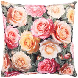 Koristetyyny Home4You HOLLY 45x45 cm, romanttinen ruusu, vaaleanpunainen