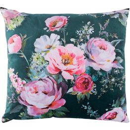 Tyyny Home4You HOLLY 65x65 cm, ruusuinen/tummanvihreä, monivärinen