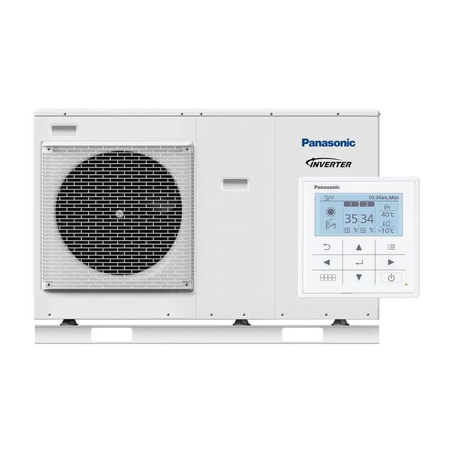 Ilma-vesilämpöpumppu Panasonic Aquarea  Monoblock J Series WH-MDC09J3E5, 9kW, ulkoyksikkö