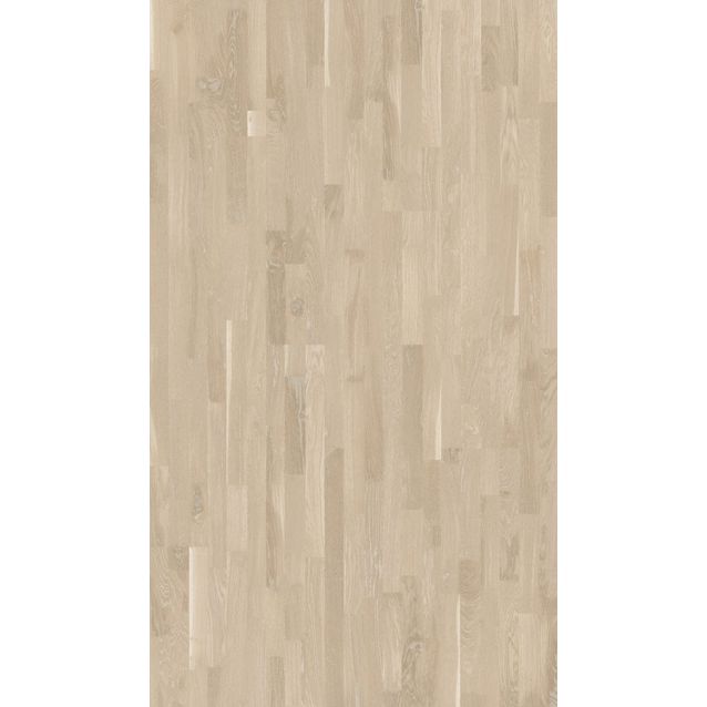 Lautaparketti Baltic Wood Tammi Ivory Creme, 3-sauva, 13,3mm, mattalakattu