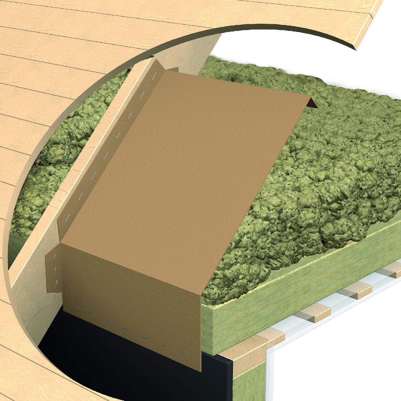 Tuulenohjain Paroc XVA 004 950x1200mm 25kpl