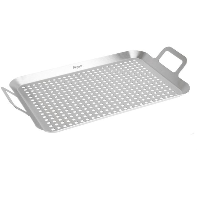 Grillialusta Pepper, 44x25x5cm, ruostumaton teräs