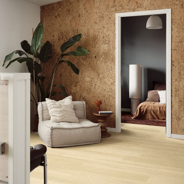 Vinyylilankku Pergo Glomma Pad Pro Light Meadow Oak, integroitu alusmateriaali