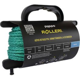 Rolleri Piippo palmikoitu polypropeeni 5mm x 30m, marine green