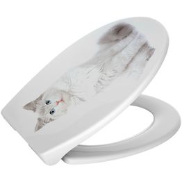 WC-istuinkansi Duschy Kitten pehmeästi sulkeutuva
