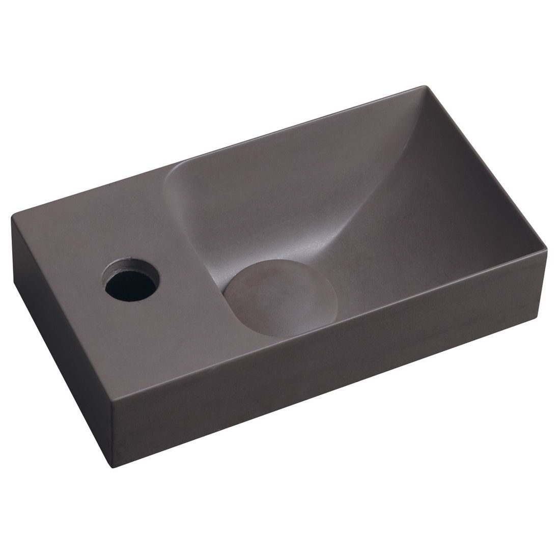 Pesuallas Interia Piccolino 30.8x17 cm, vasen, tummanruskea