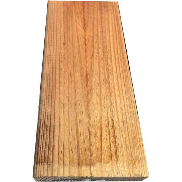 Terassilauta 28x120x4200mm, talouslaadun AB-kestopuu, ruskea