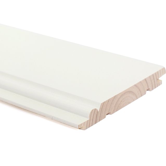 Sisustuspaneeli Wicco STK EM SJ PP 15x120x4770 mm helmi valkoinen 6 kpl