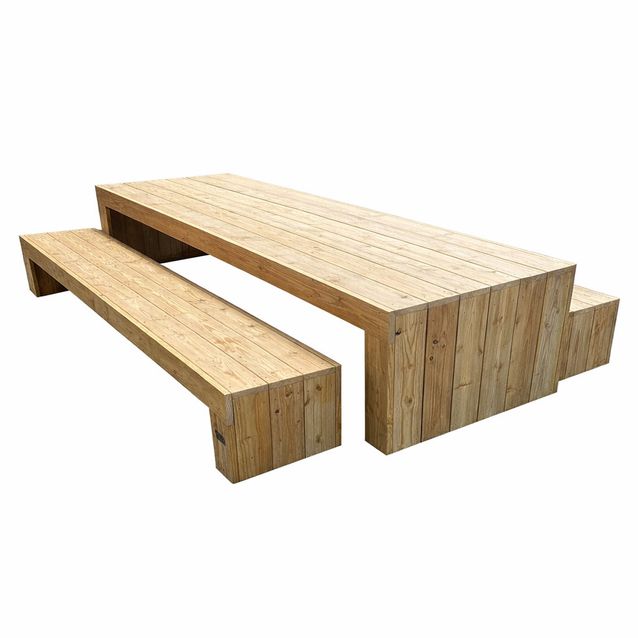 Pöytä PatioN°rd Kanto, 240cm, sydänpuu