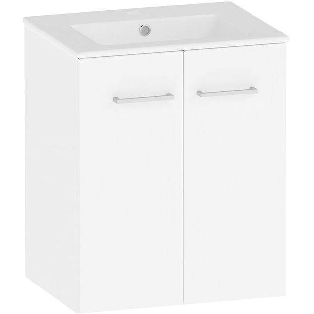 Allaskaappi Polaria Stila 500, 50x39 cm, pehmeästi sulkeutuva, valkoinen