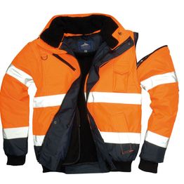 Bombertakki Portwest C465 Hi-Vis 300D oranssi/sininen