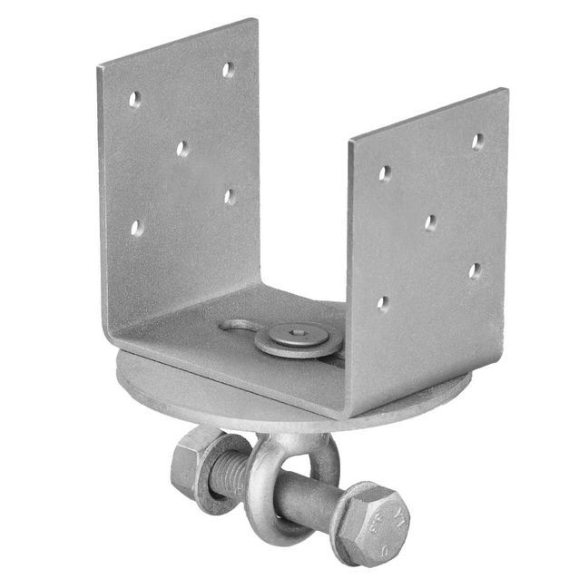 Ruuvipaalun U-kenkä 4 tuuman vaakajuoksulle