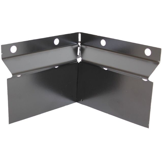 Patolevyn ilmastoivan reunalistan sisäkulma PP-Tuote, metalli, musta