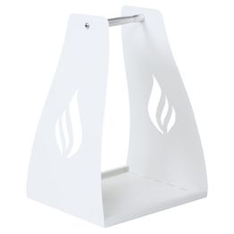 Puunkantoteline PP-Tuote Lieska valkoinen