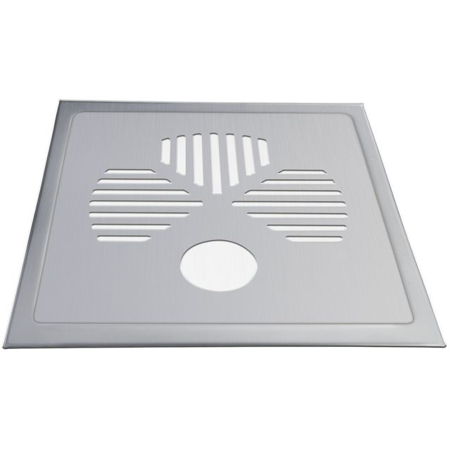 Lattiakaivon kansi PP-Tuote Design Neliö Apila putkelle RST 197 x 197 mm