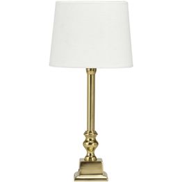 Pöytävalaisin PR Home Linné, 46cm, kulta/valkoinen