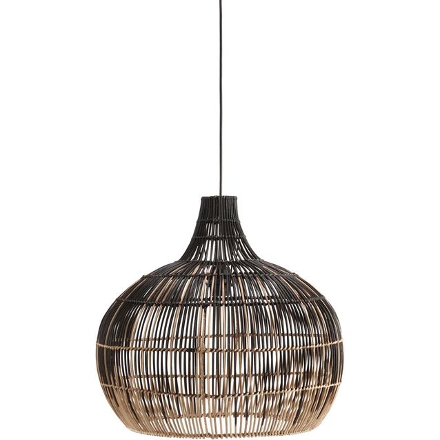 Riippuvalaisin PR Home Martha, Ø50cm, natur/musta