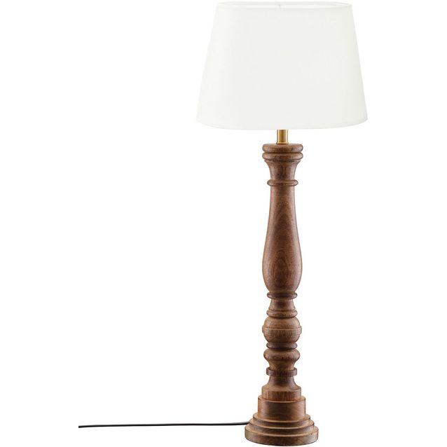 Pöytävalaisin PR Home Doris, 64cm, ruskea/valkoinen