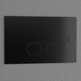 Huuhtelupainike Scandtap Steel Style Shadow musta