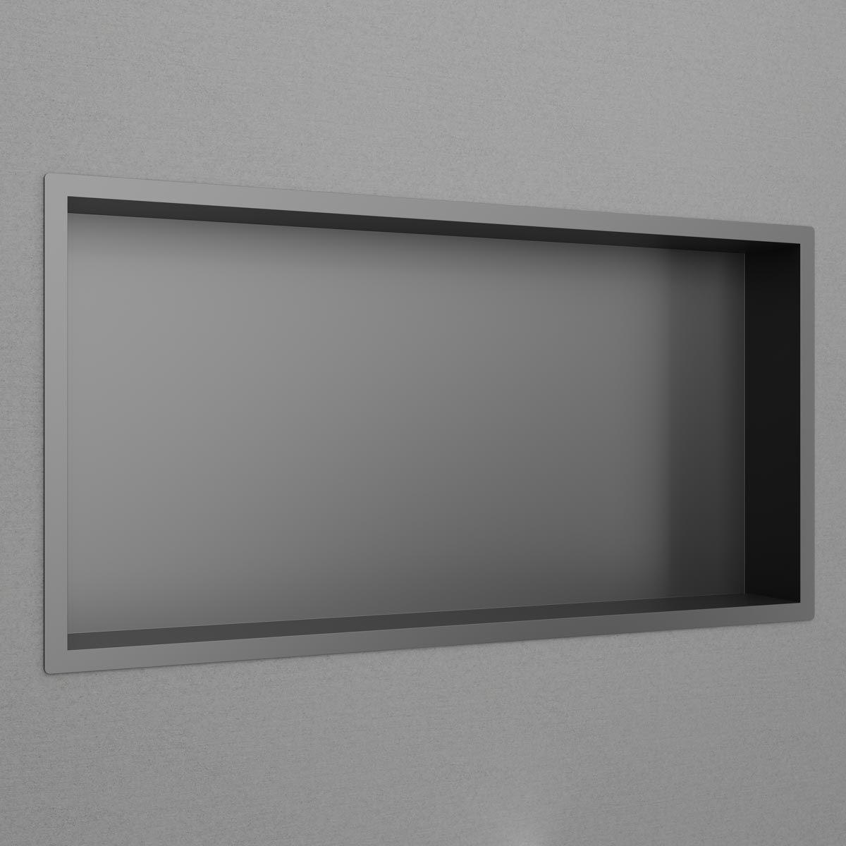 Seinähylly syvennykseen Scandtap Style 600 Black, musta