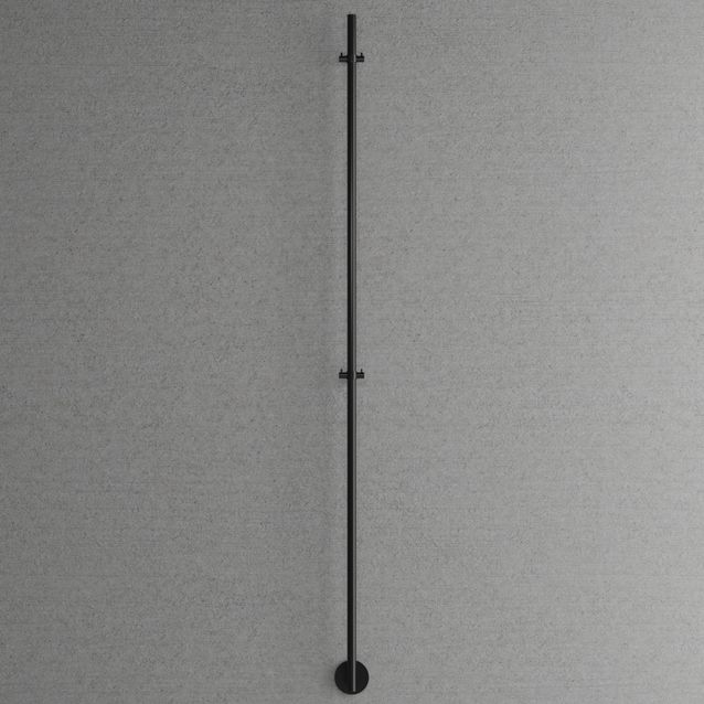 Pyyhekuivain Scandtap Steel Cozied 1 Shadow, musta