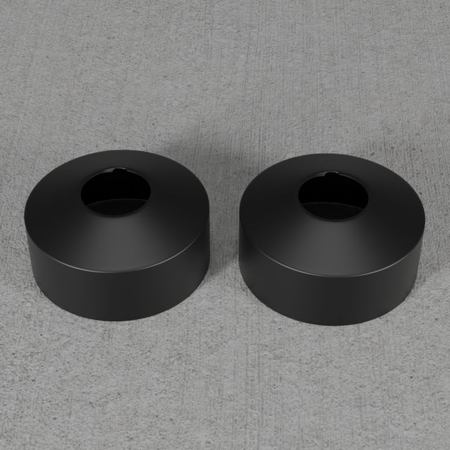 Suihkun suojakupu Scandtap Pleasure Cover, 2 kpl, musta