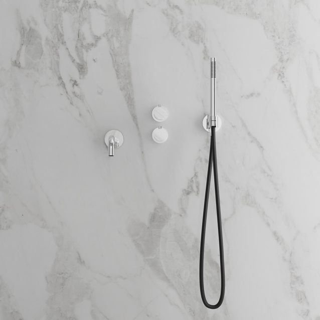 Suihkuhana Scandtap Harmonized 4 Classic, juoksuputkella, ruostumaton teräs