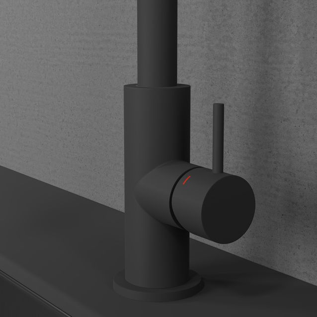 Keittiöhanan kahva by Scandtap Short Bar Coal 5 mm