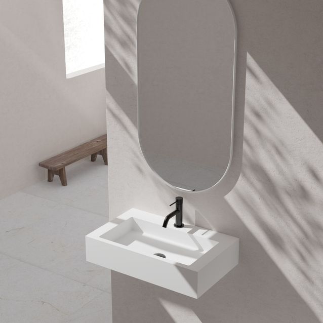 Pesuallaspaketti Scandtap Solid SW 1 Shadow, sis. hanan, peilin ja pohjaventtiilin