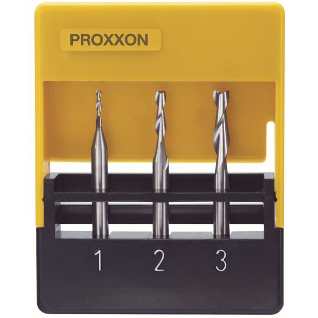 Jyrsinteräsarja Proxxon 1/2/3mm 3kpl