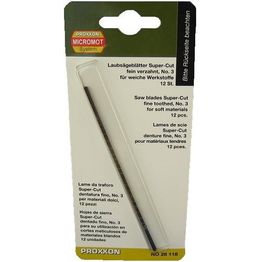 Lehtisahanterät Proxxon Super-Cut nro 3 12kpl