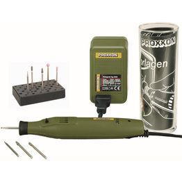 Tarkkuusporajyrsin Proxxon MICROMOT IBS/E – 100 W moottori, 5 000–22 000 rpm, 6 teräsholkkia