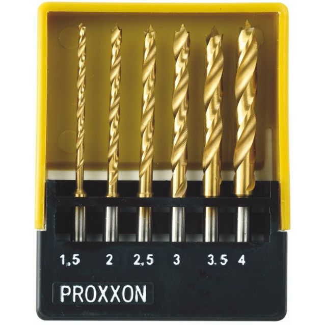 Poranteräsarja Proxxon 28876 HSS, 1, 5–4mm, 6 kpl