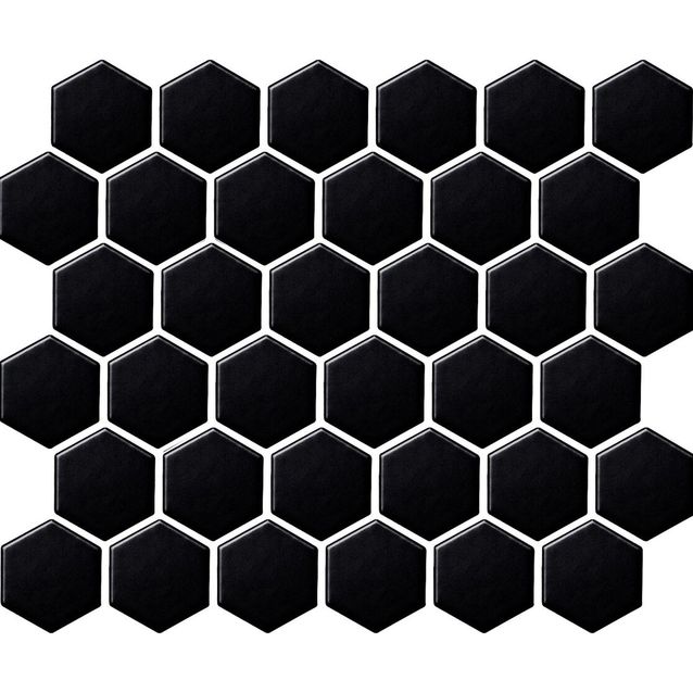 Lattialaatta Laattapiste LPC Hexagon matta tasapintainen 5.9x5.1cm eri värejä