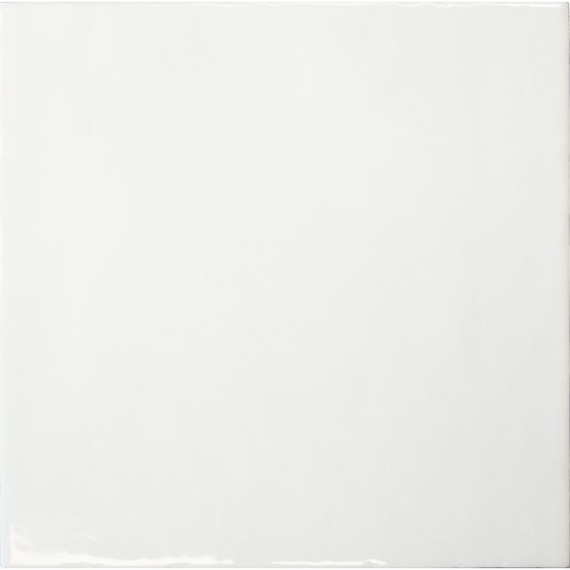 Seinälaatta Laattapiste LPC Porto PRT kiiltävä laineileva valkoinen 20x20cm