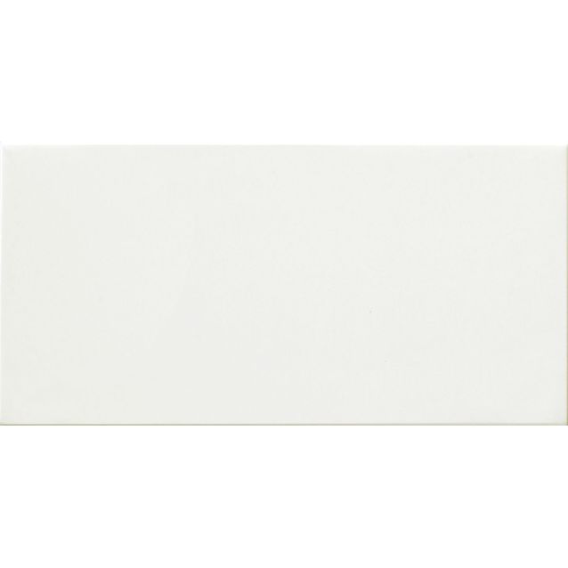 Seinälaatta Laattapiste LPC Listelo kiiltävä tasapintainen Blanco Brillo 20x10cm