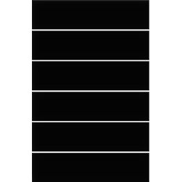 Mosaiikkilaatta Pukkila Miniworx Black himmeä sileä 200x50 mm