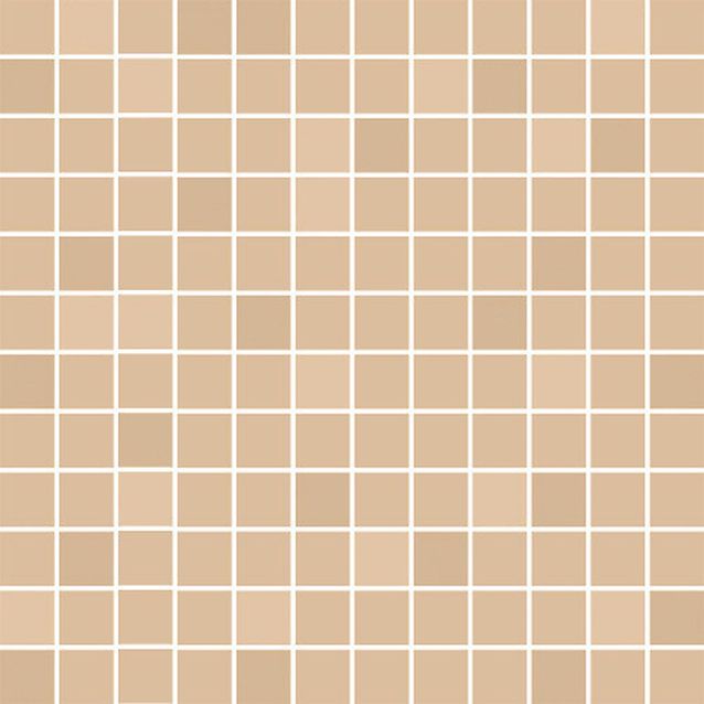 Mosaiikkilaatta Pukkila Mosaico Porcelanico Straw Yellow, himmeä, sileä, 25x25mm