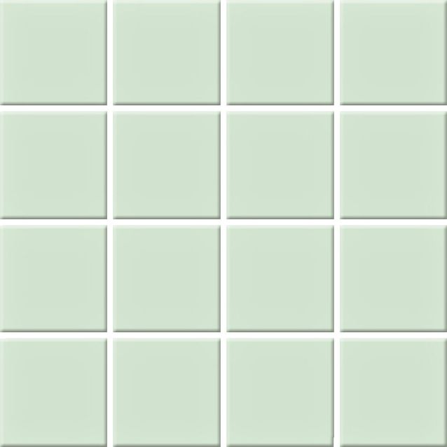 Mosaiikkilaatta Pukkila Color Water Green, himmeä, sileä, 47x47mm