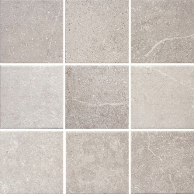 Lattialaatta Pukkila Piazen Clay, himmeä, sileä, 97x97mm