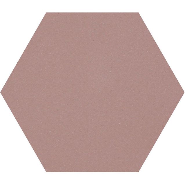 Lattialaatta Pukkila Natura 6-kulmainen Roosa, himmeä, sileä, 115x100mm