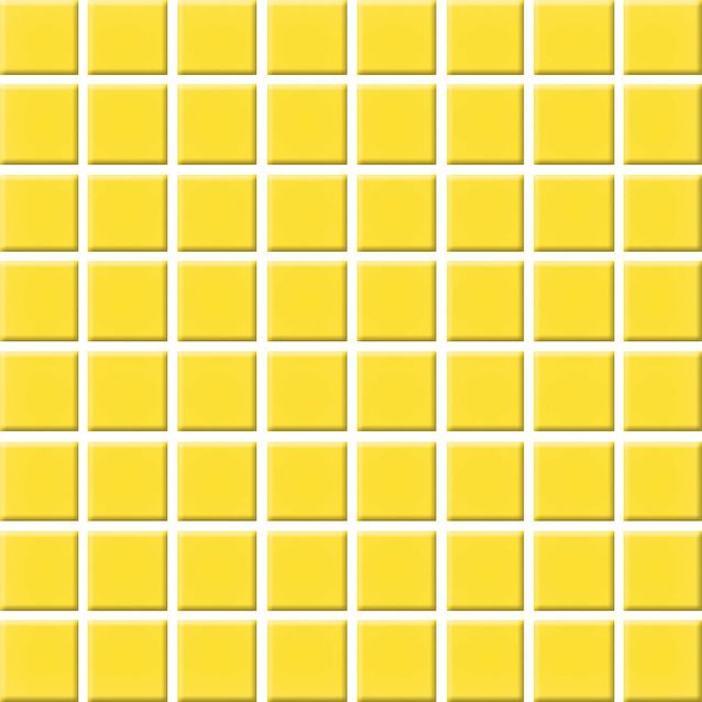 Mosaiikkilaatta Pukkila Color Yellow, himmeä, sileä, 22x22mm