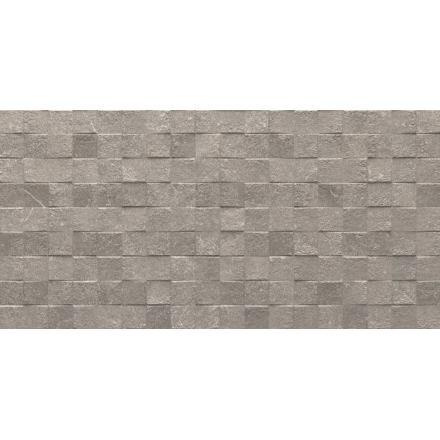 Kuviolaatta Pukkila Piazen Ash Cubic, himmeä, struktuuri, 600x300mm