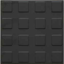 Lattialaatta Pukkila Natura Musta himmeä struktuuri neliönasta 96x96 mm