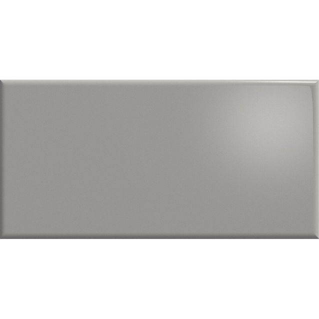 Seinälaatta Pukkila Tiffany Lead Grey, kiiltävä, tasapintainen, 7.5x15cm