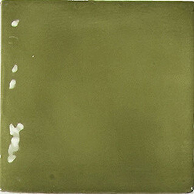 Seinälaatta Pukkila Manacor Basil Green, kiiltävä, strukturoitu, 10x10cm