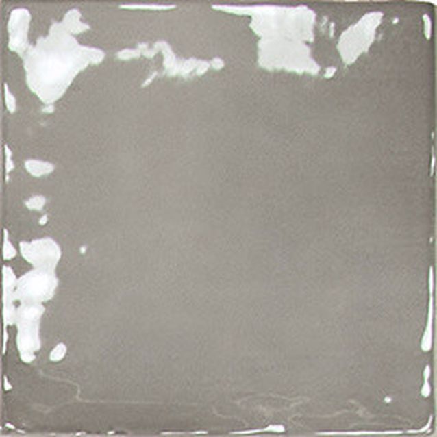 Seinälaatta Pukkila Manacor Mercury Grey, kiiltävä, strukturoitu, 10x10cm