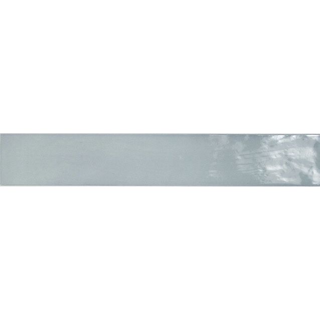 Seinälaatta Pukkila Manacor Blue Moon, kiiltävä, strukturoitu, 6.5x40cm